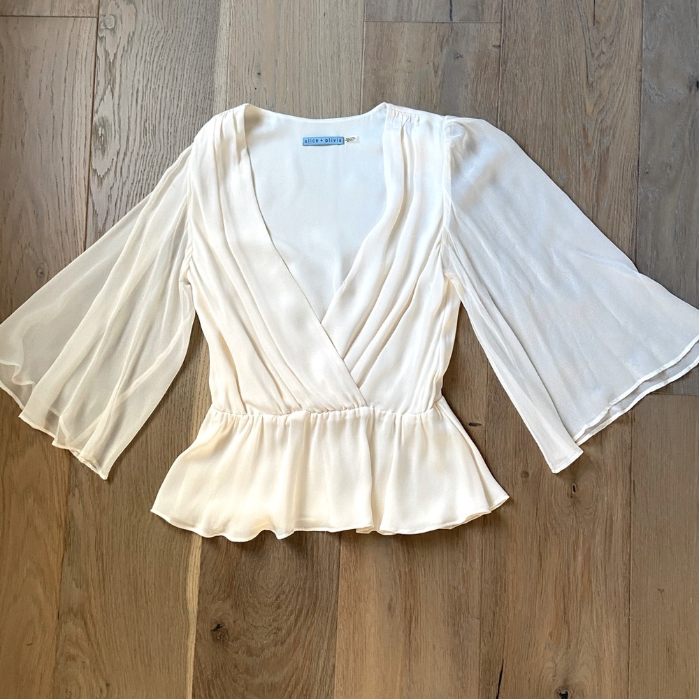 Alice and Olivia peplum blouse